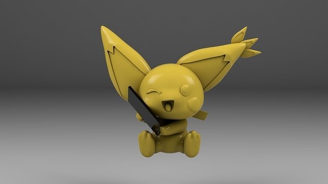 Pikachu Phone Stand - 3D Print 3D print model