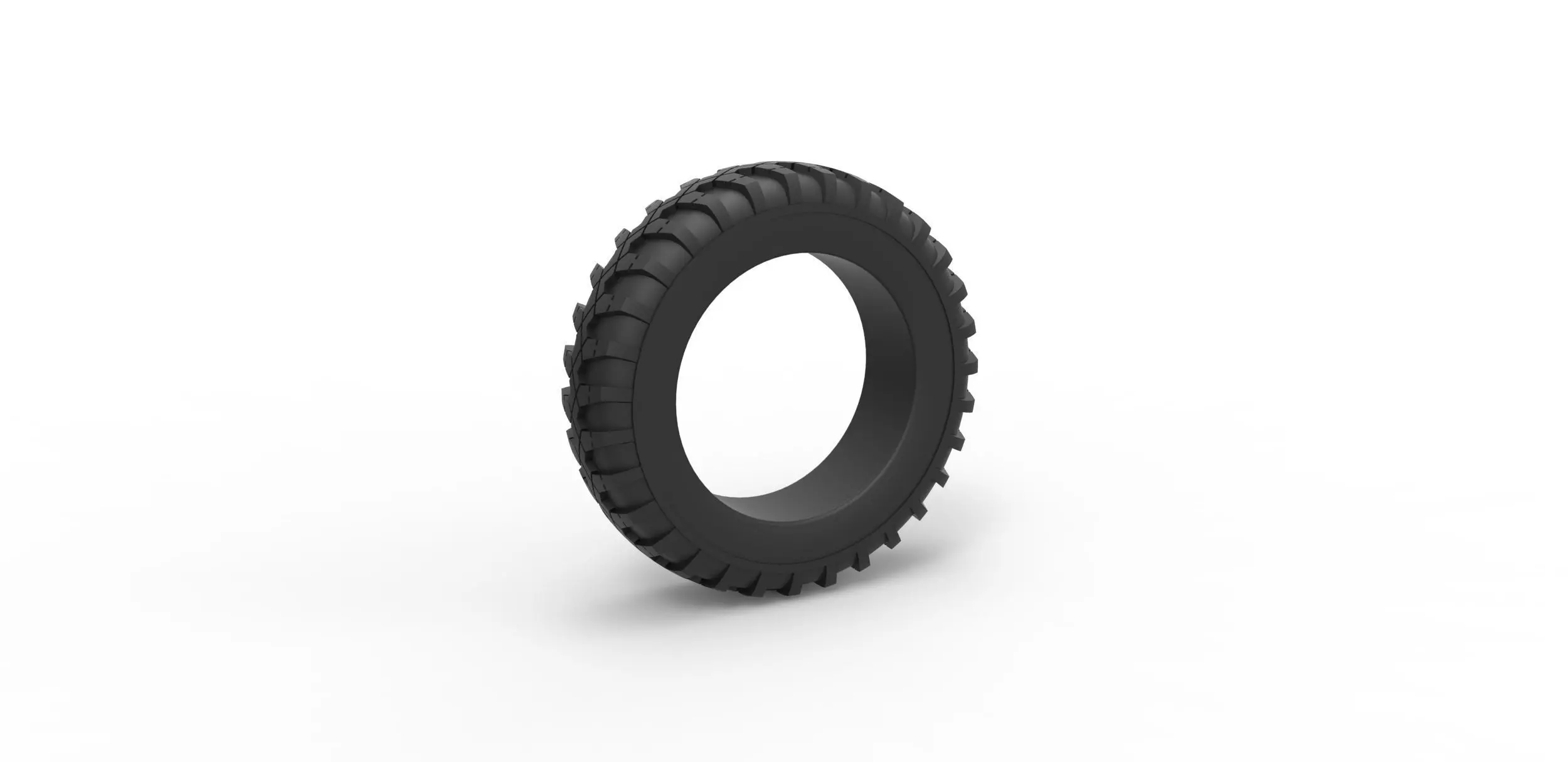 Military tire 5 Scale 1 to 10 3D print model