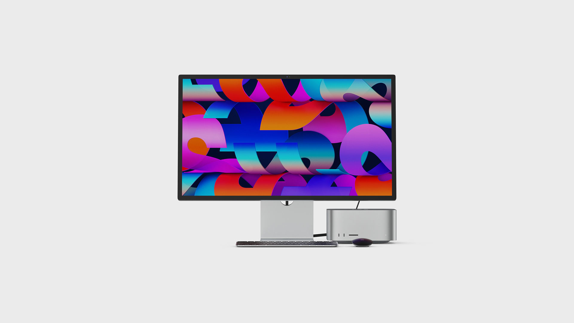 Mac Studio Complete Set with Display Mouse and Keyboard 3D model_5