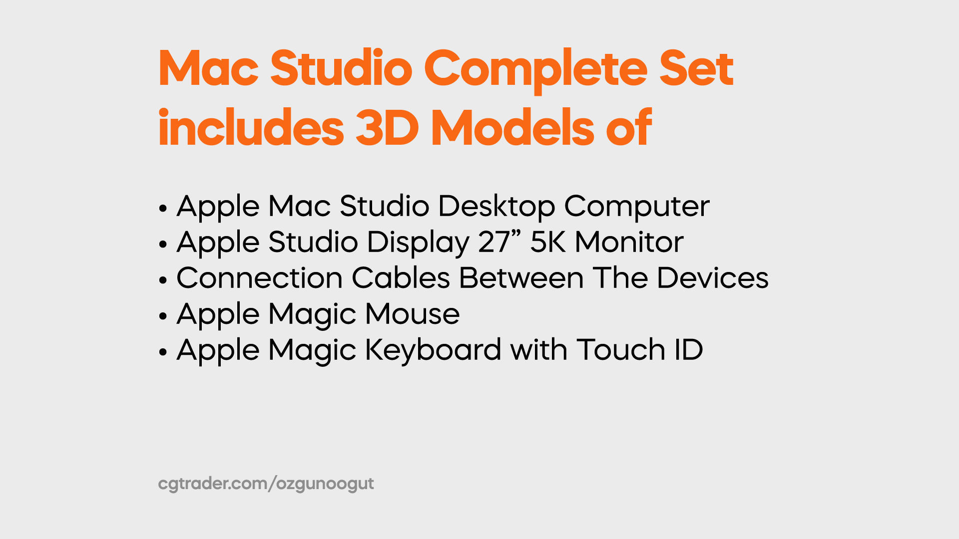Mac Studio Complete Set with Display Mouse and Keyboard 3D model_2