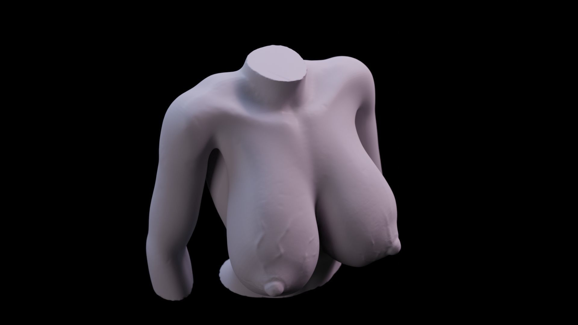 Sexy Woman Statue 4 3D print model_10