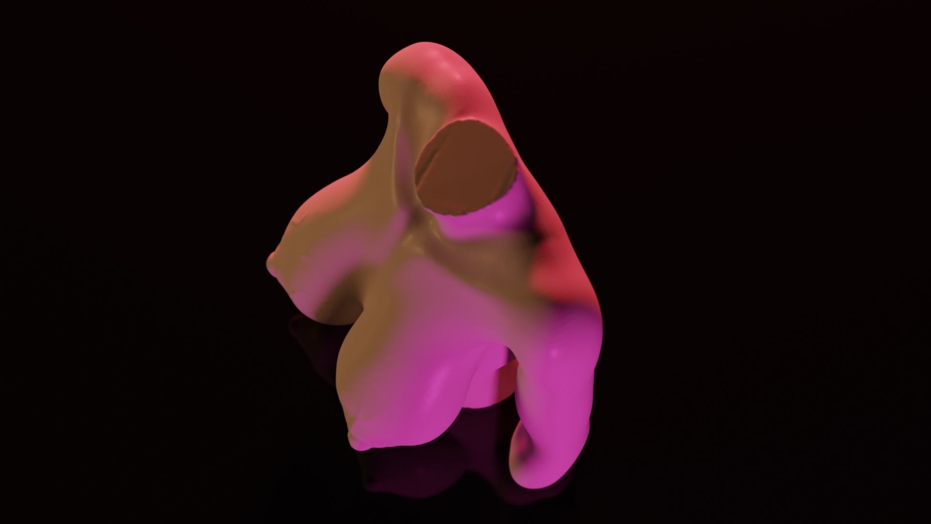 Sexy Woman Statue 4 3D print model_5