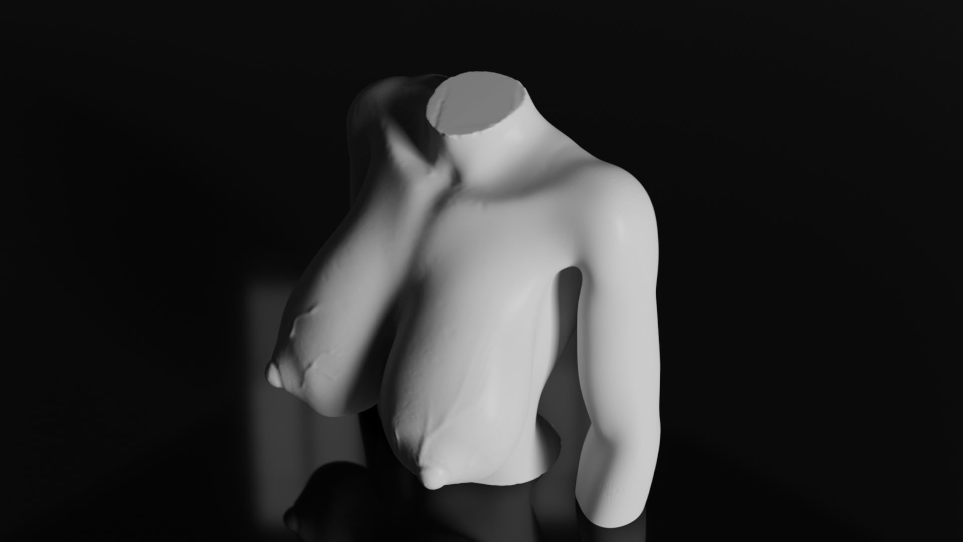 Sexy Woman Statue 4 3D print model_4