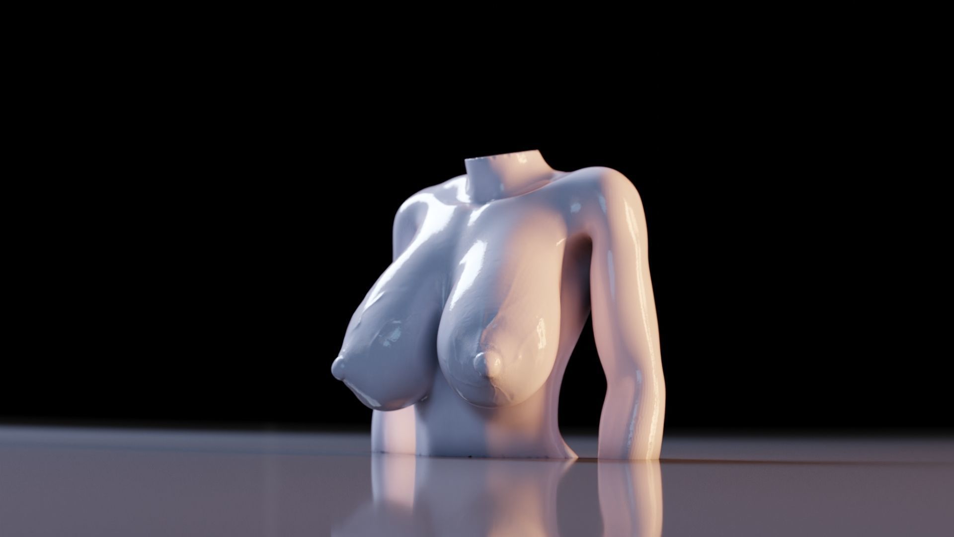Sexy Woman Statue 4 3D print model_12