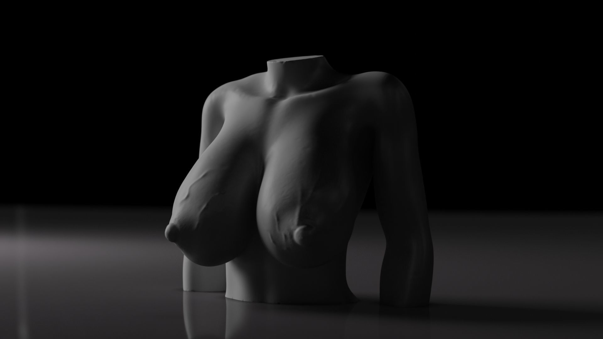 Sexy Woman Statue 4 3D print model_3