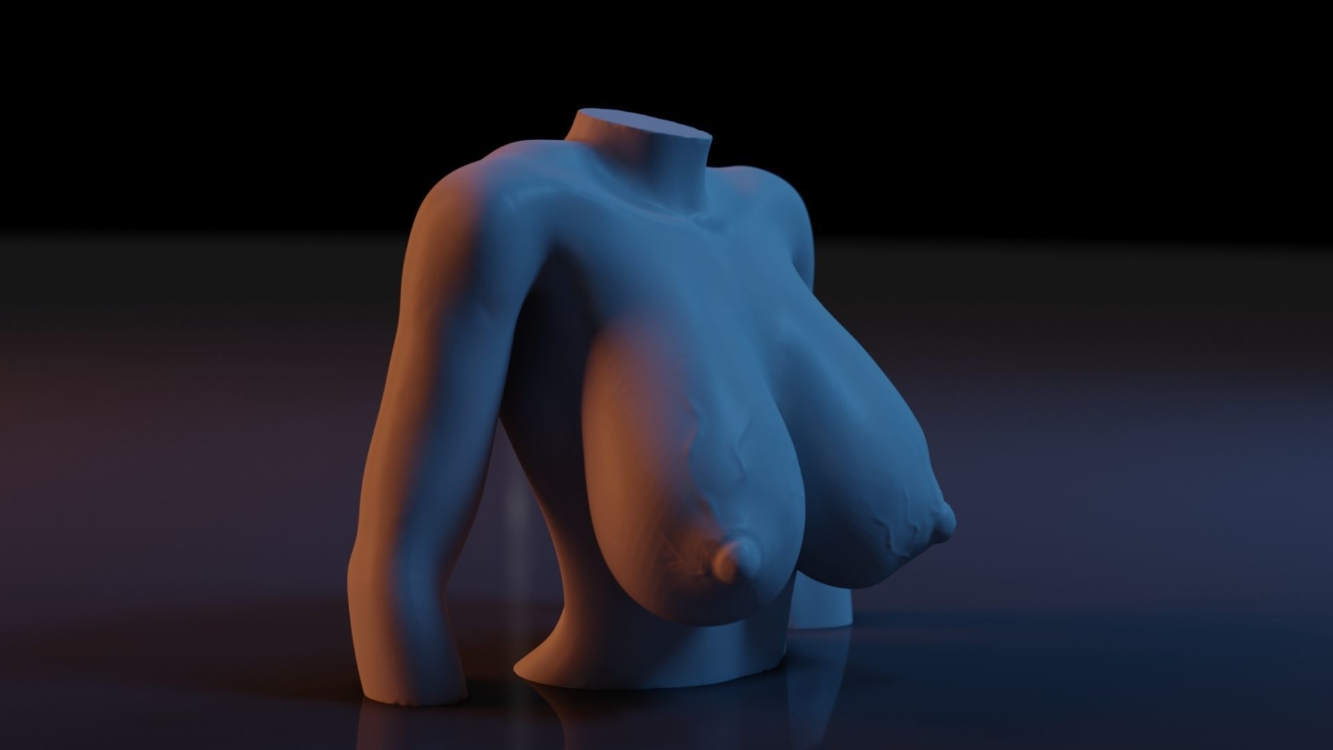Sexy Woman Statue 4 3D print model_7