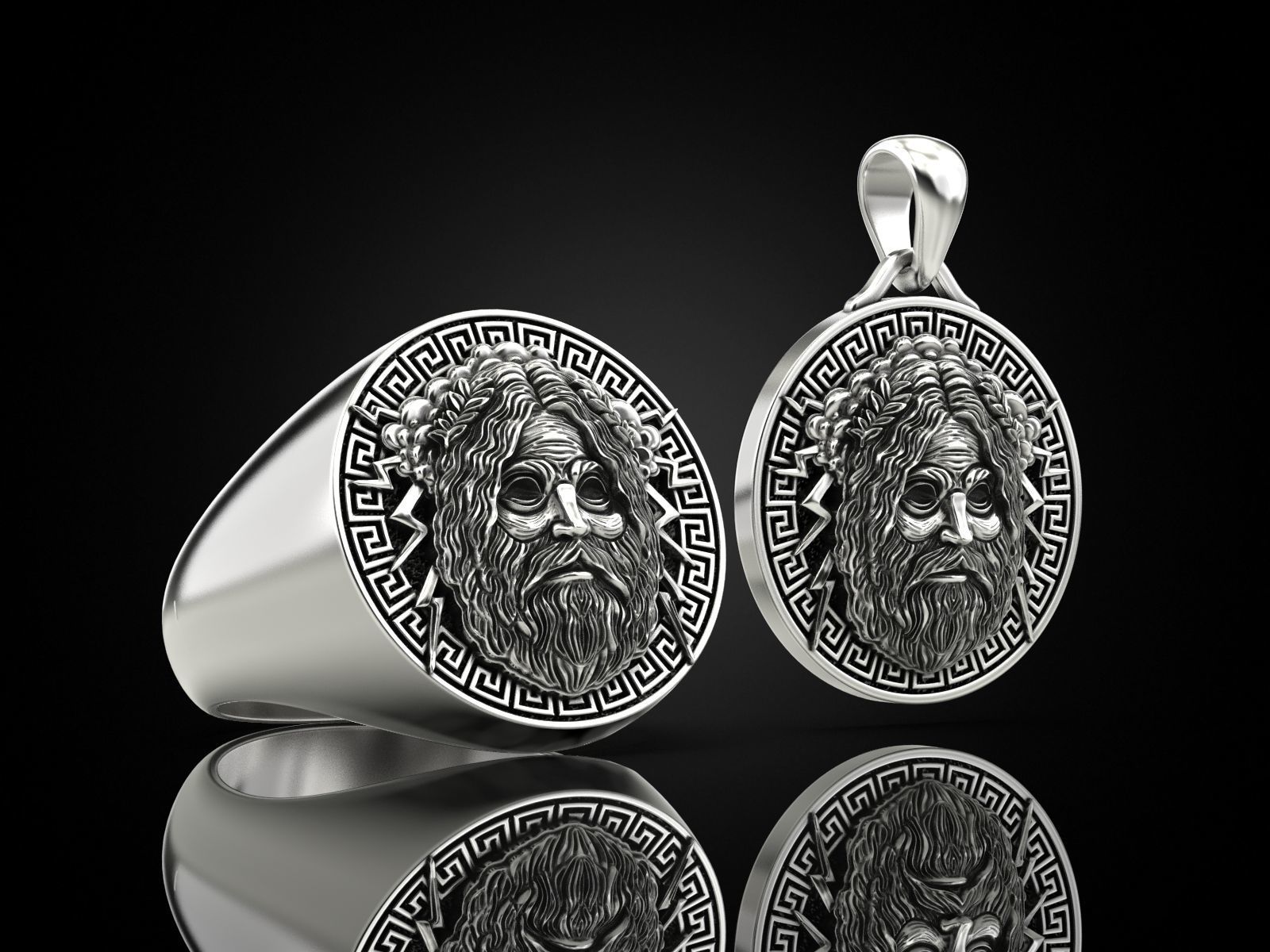 Collection of Zeus god of thunder _1