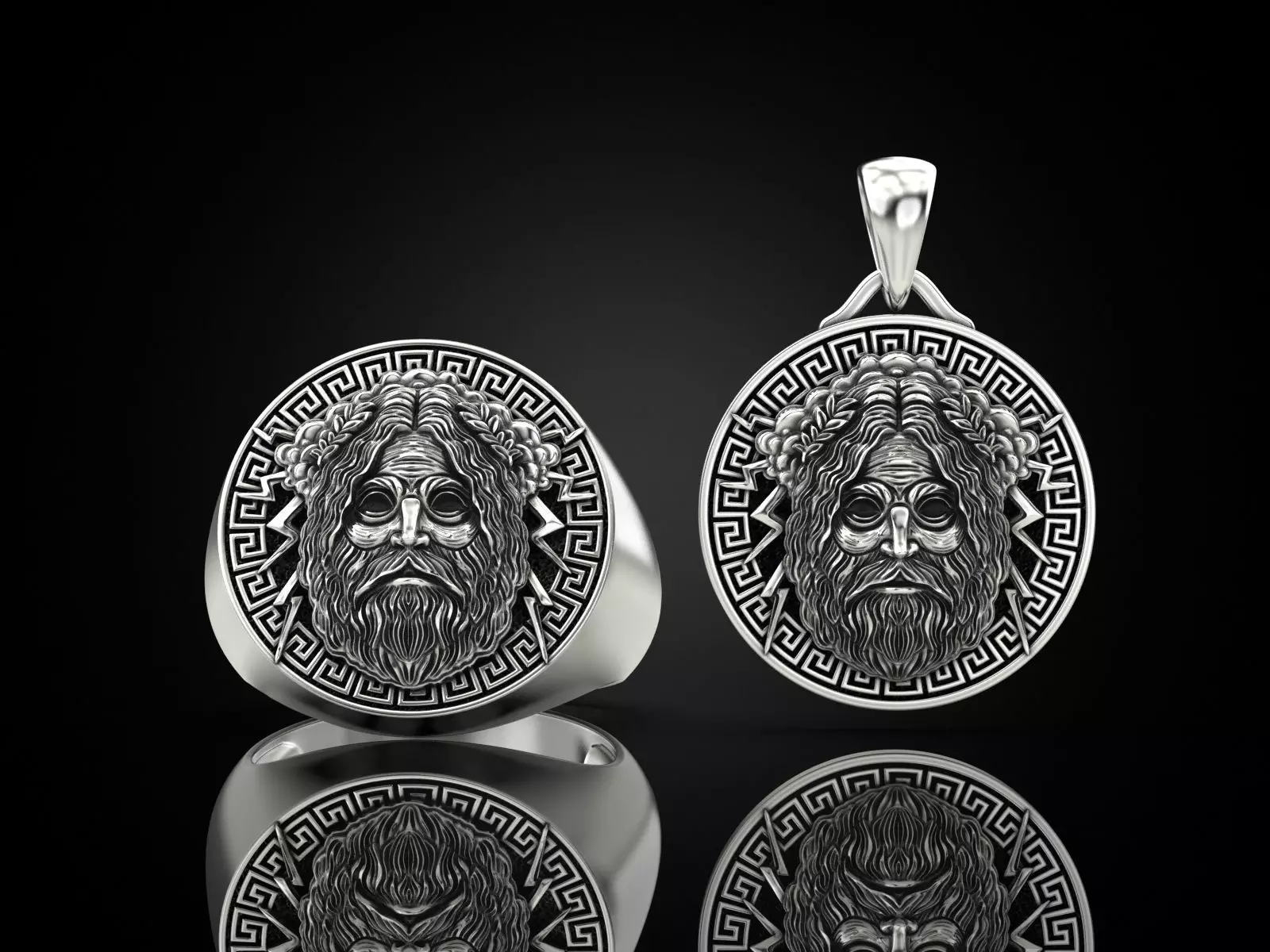 Collection of Zeus god of thunder _0