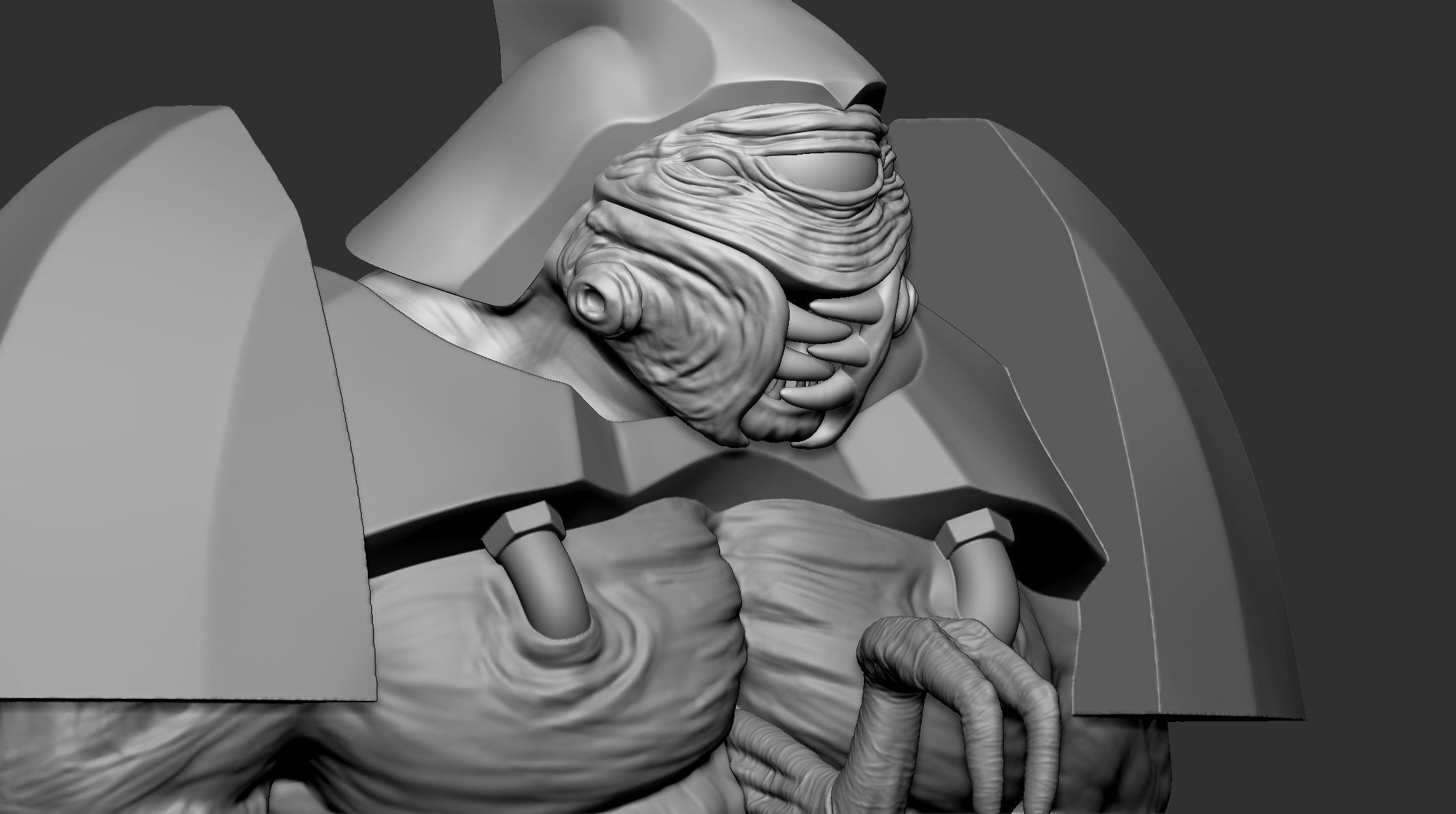 ALIEN GRUNT - HALF LIFE - STL - OBJ - FBX - 3D print model_6