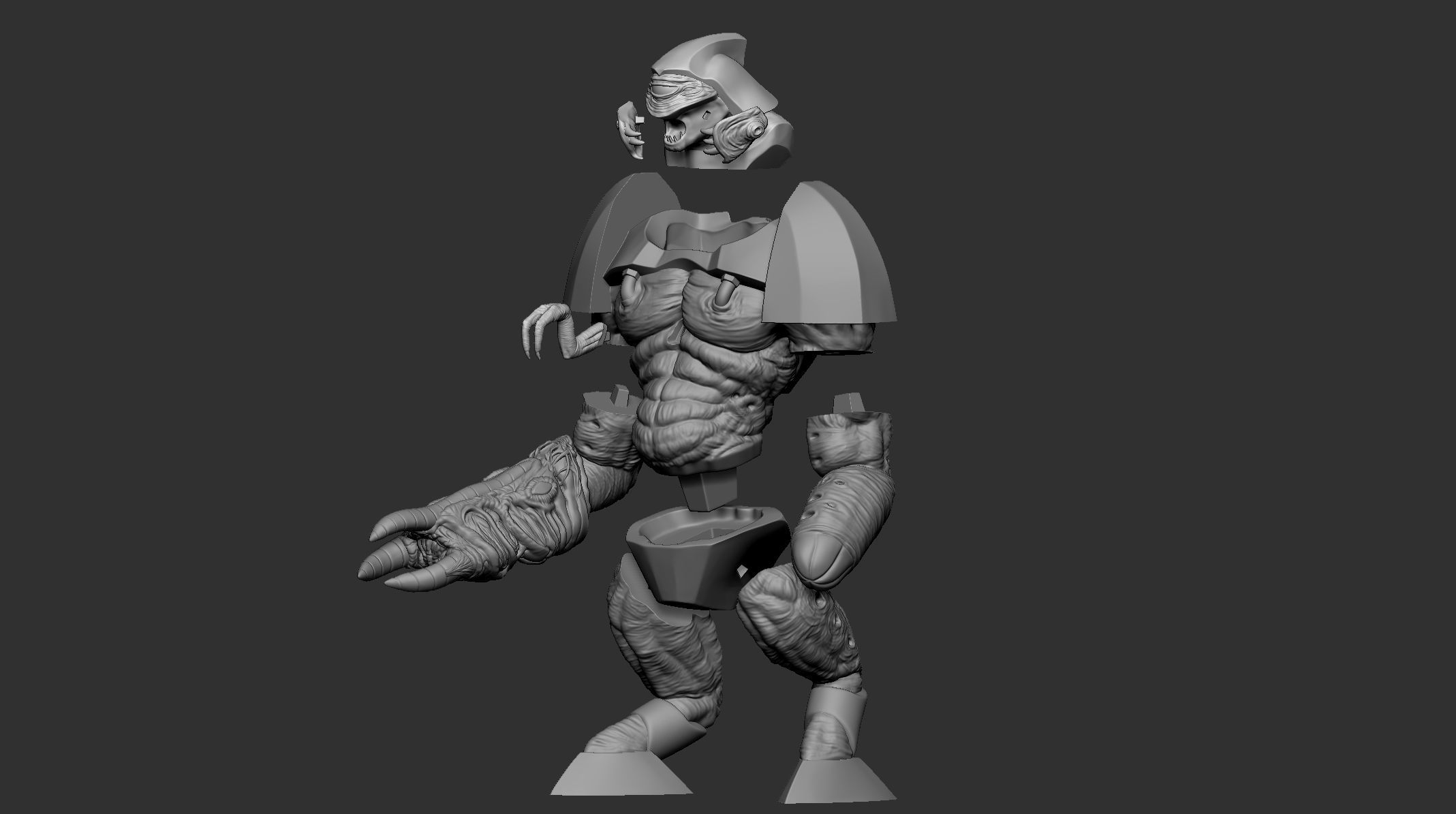 ALIEN GRUNT - HALF LIFE - STL - OBJ - FBX - 3D print model_1