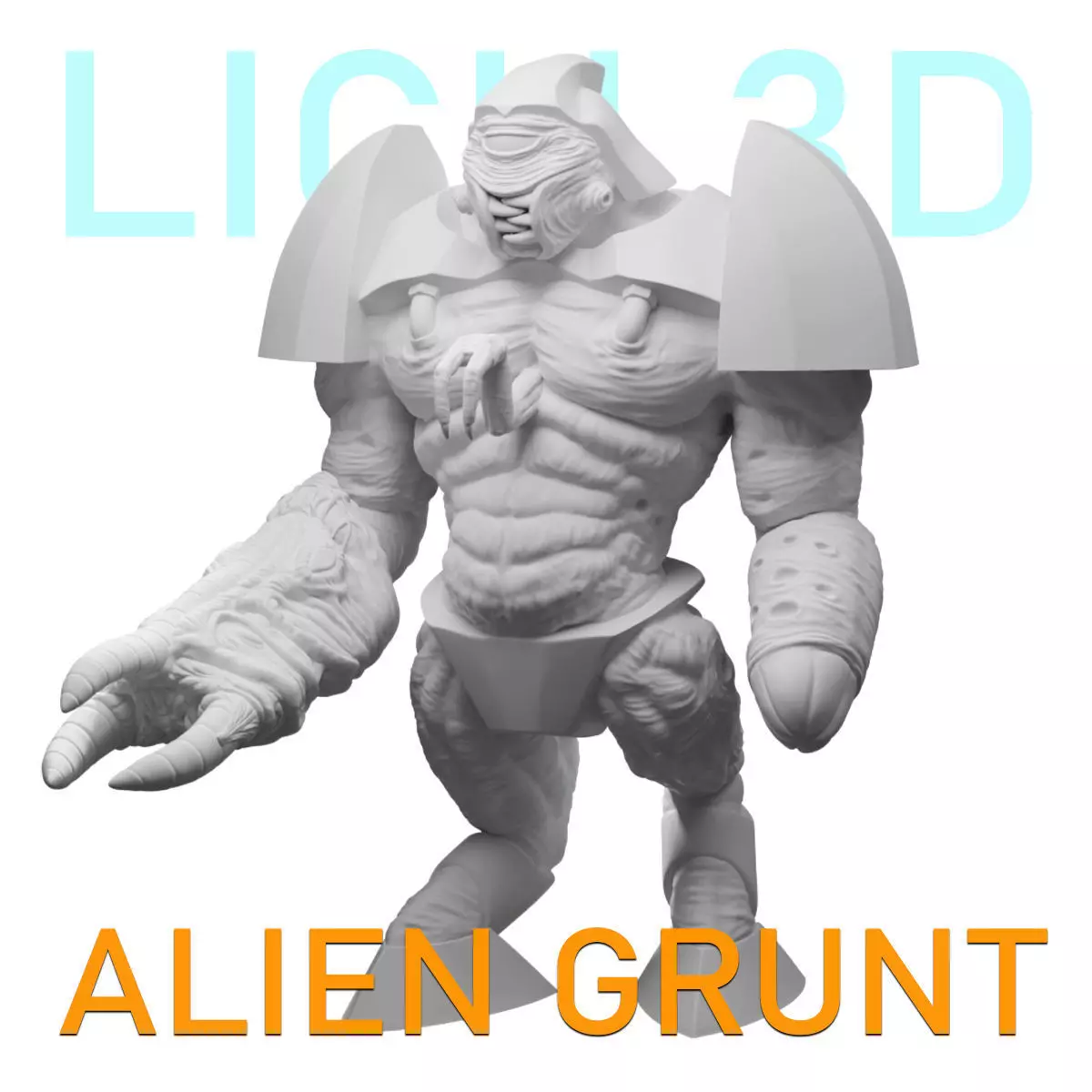 ALIEN GRUNT - HALF LIFE - STL - OBJ - FBX - 3D print model_0