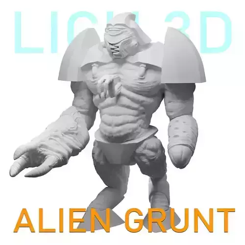 ALIEN GRUNT - HALF LIFE - STL - OBJ - FBX - 3D print model
