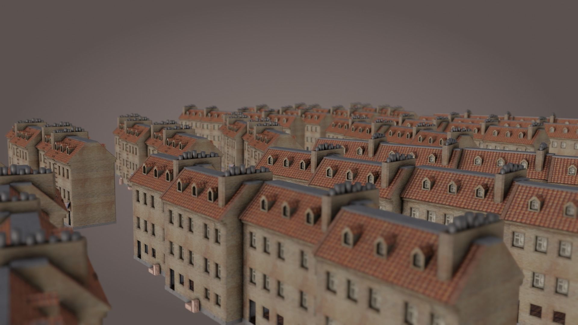 Old House wiht open room Lowpoly Low-poly 3D model_7