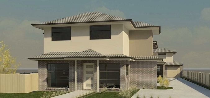 house complete revit project p3 3D model