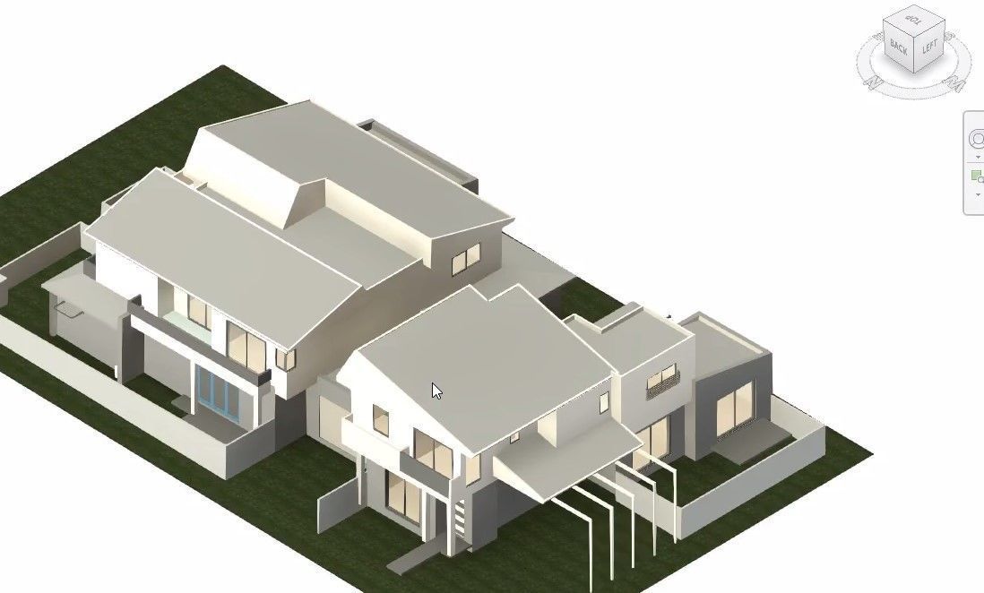 house complete revit project p3 3D model_2