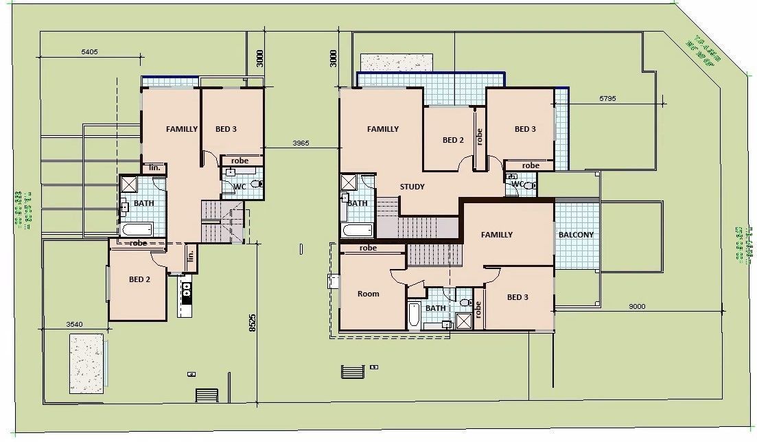 house complete revit project p3 3D model_12