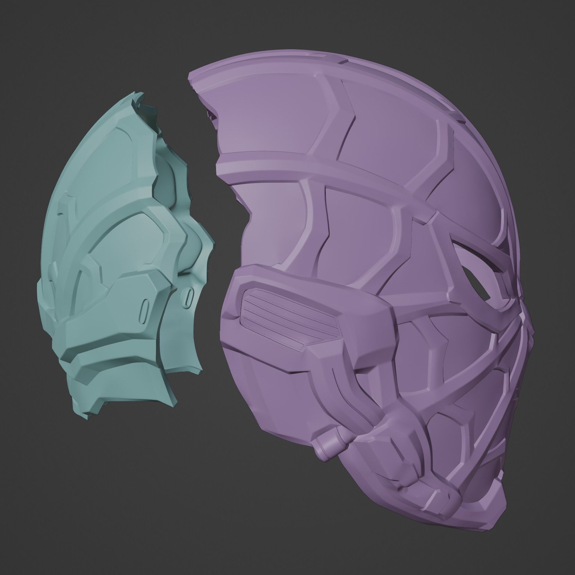 Spider-Man Miles Morales Strike Helmet 3D print model_5