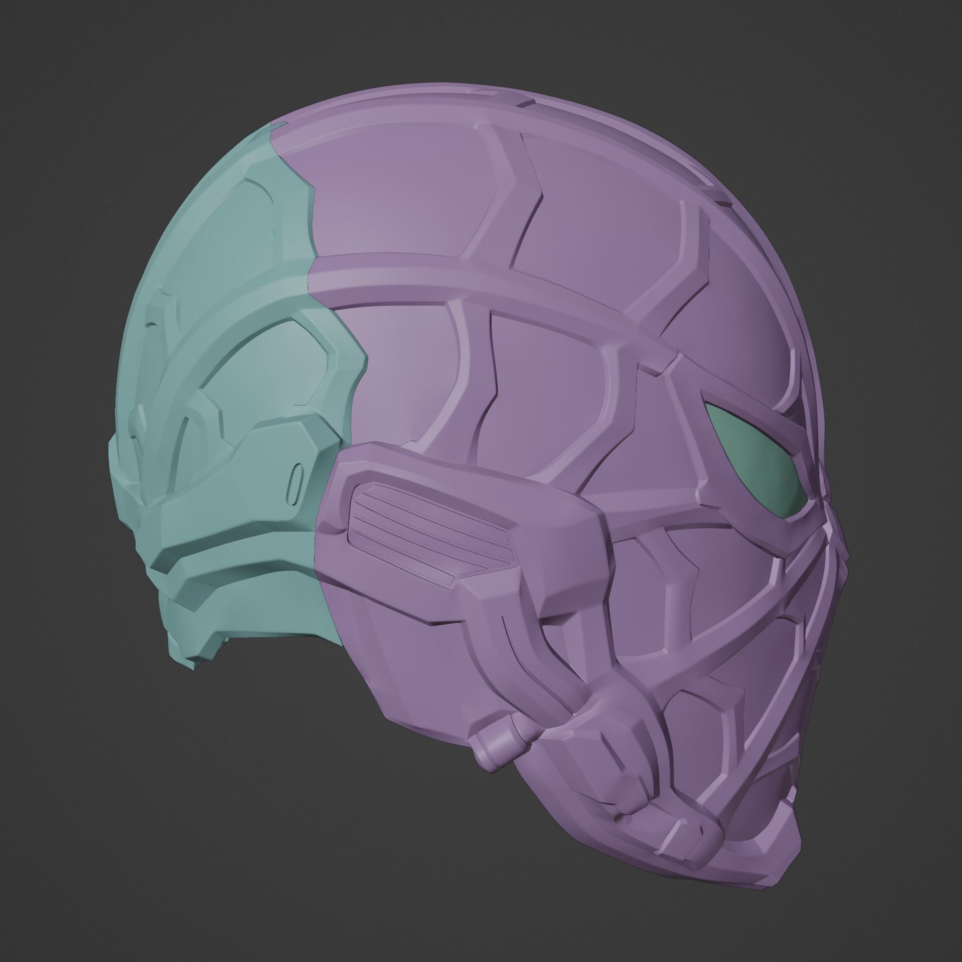 Spider-Man Miles Morales Strike Helmet 3D print model_4