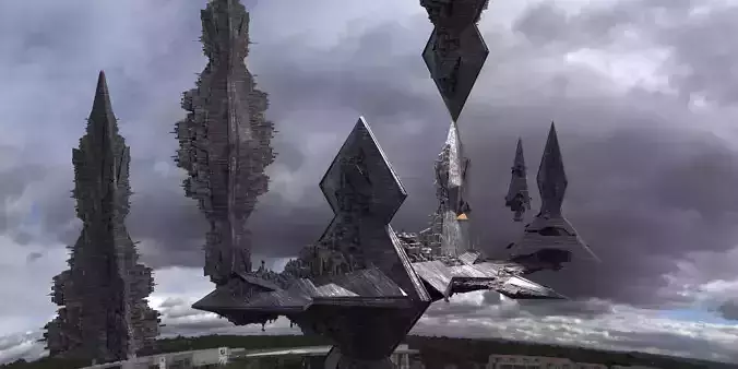 RA City Floating 2  3D model