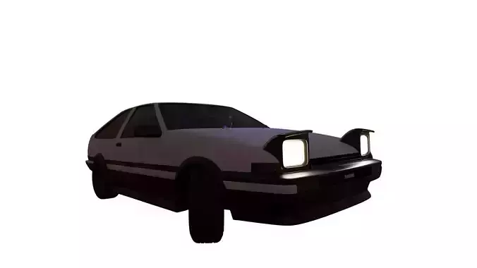 Toyota Trueno AE86 Rigged 
