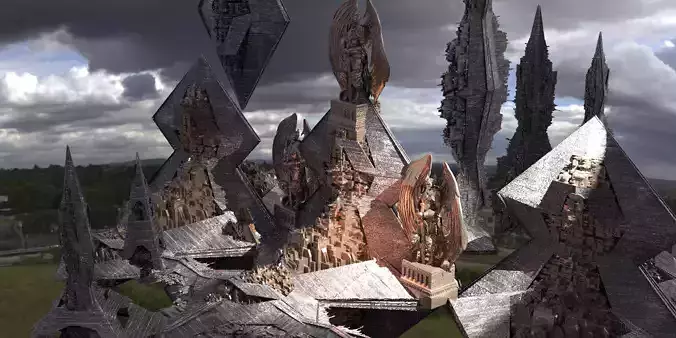 RA Gods City Floating Pyramids