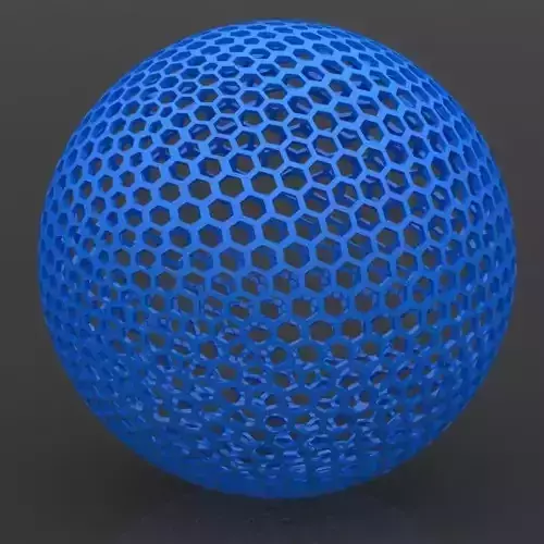 Hexagonal Sphere v2 3D print model