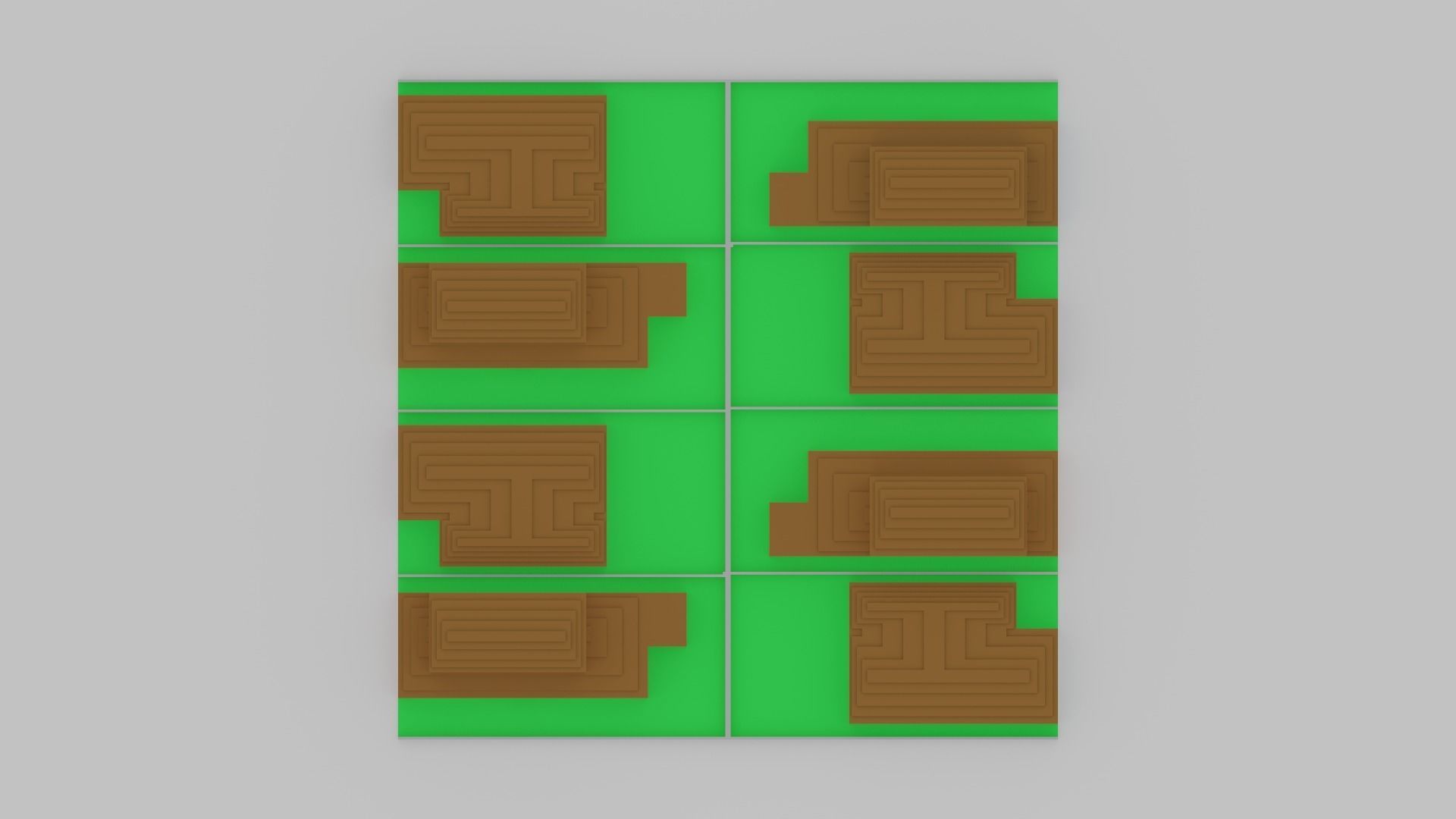 Voxel City Low-poly 3D model_15