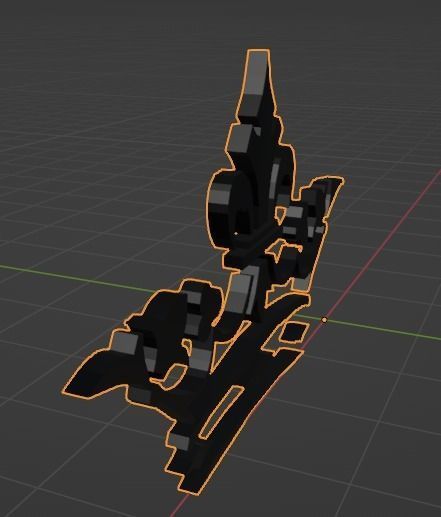 Gold Crown Logo 3D model_4