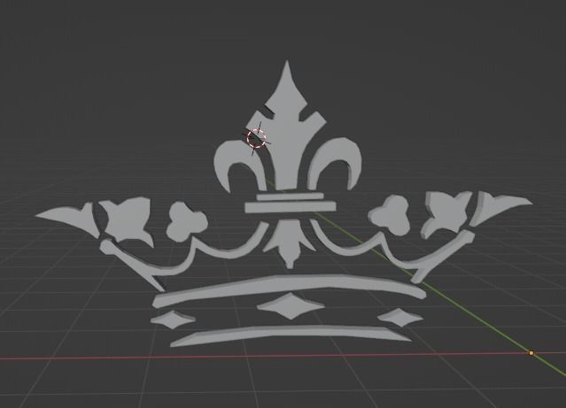 Gold Crown Logo 3D model_7