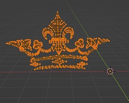 Gold Crown Logo 3D model_3