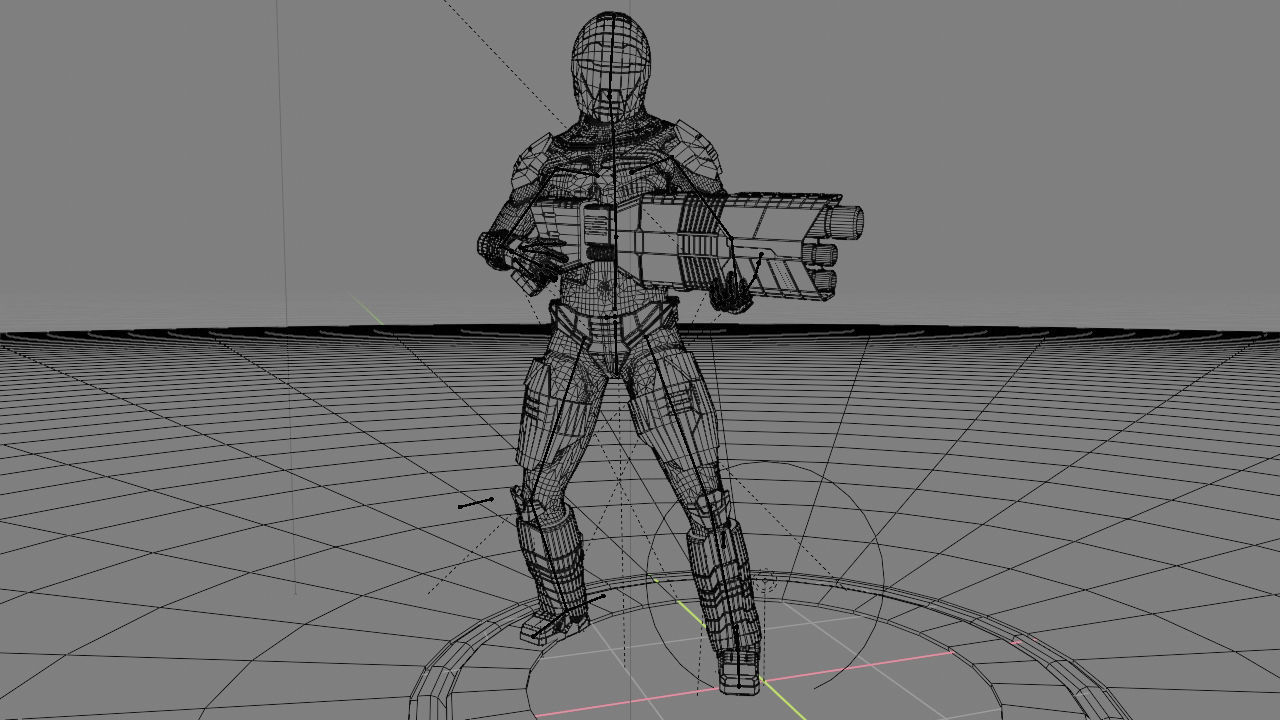 sci-fi trooper rigged - animated character 3D model_5