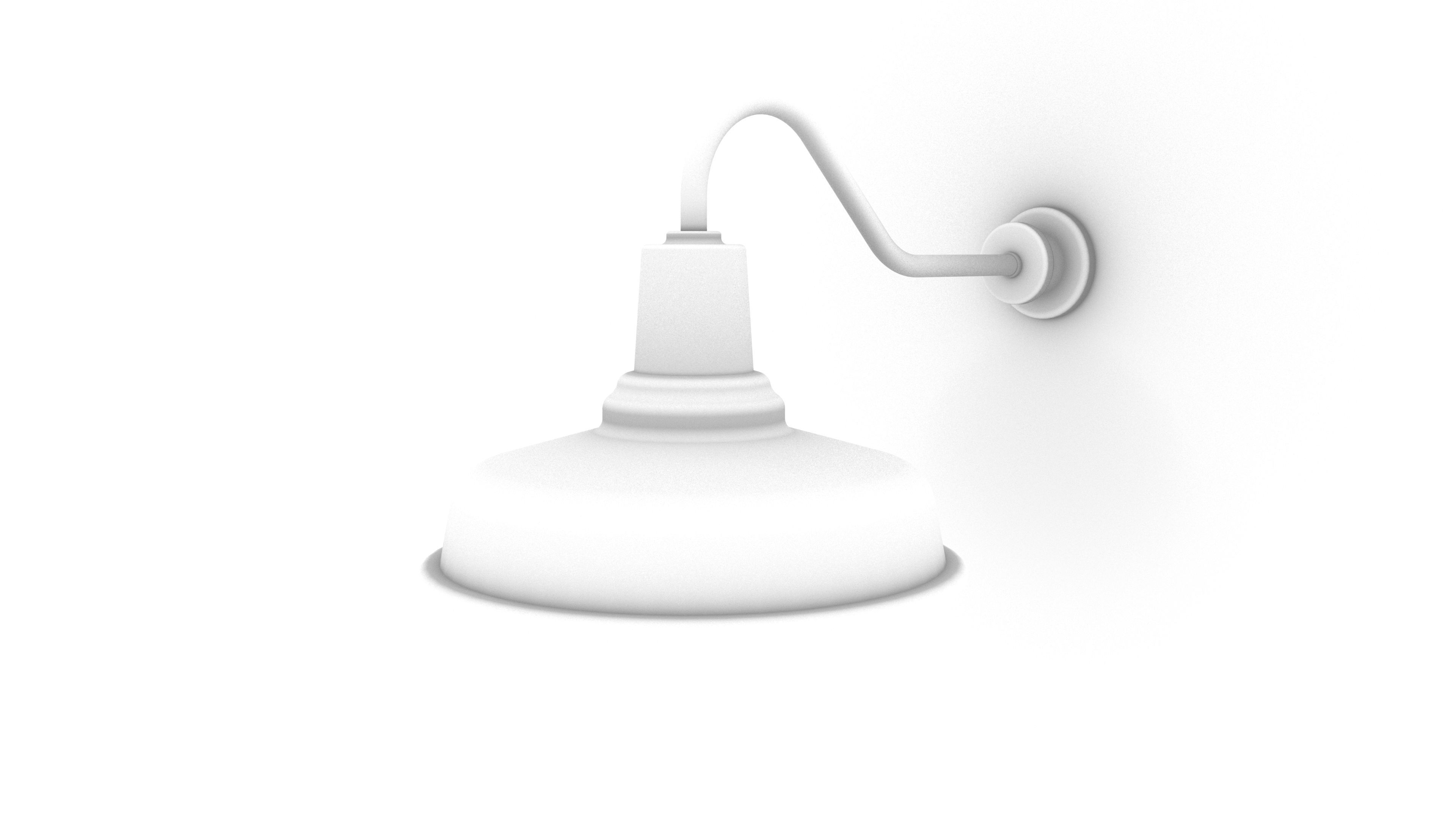 Barn Lamp WM Light Low-poly 3D model_10