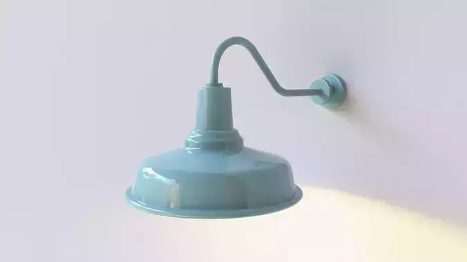 Barn Lamp WM Light Low-poly 3D model