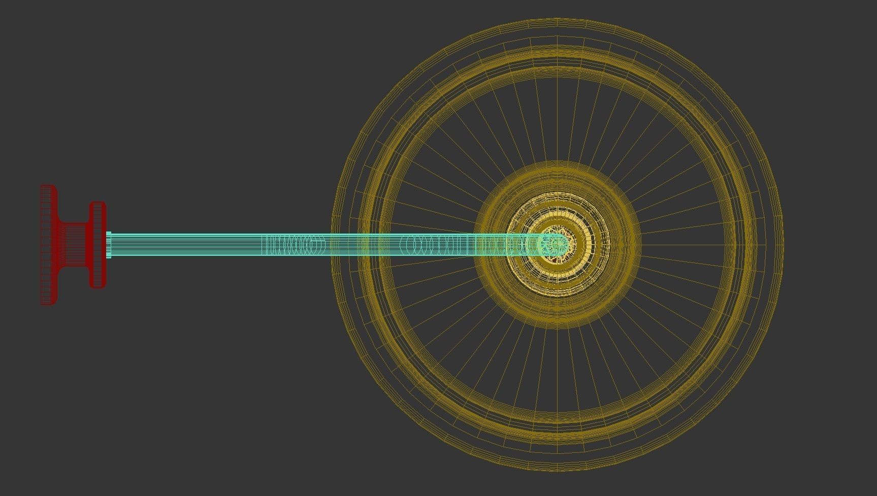 Barn Lamp WM Light Low-poly 3D model_6