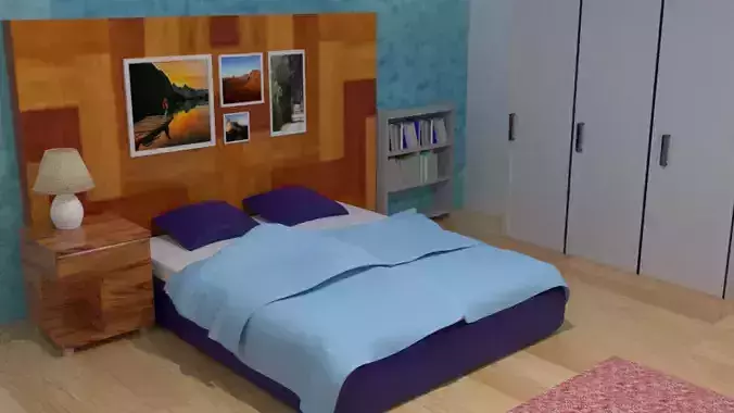 Bed room 3d model