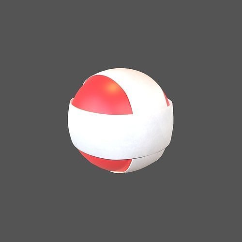 Sticky Ball v1 004 Low-poly 3D model