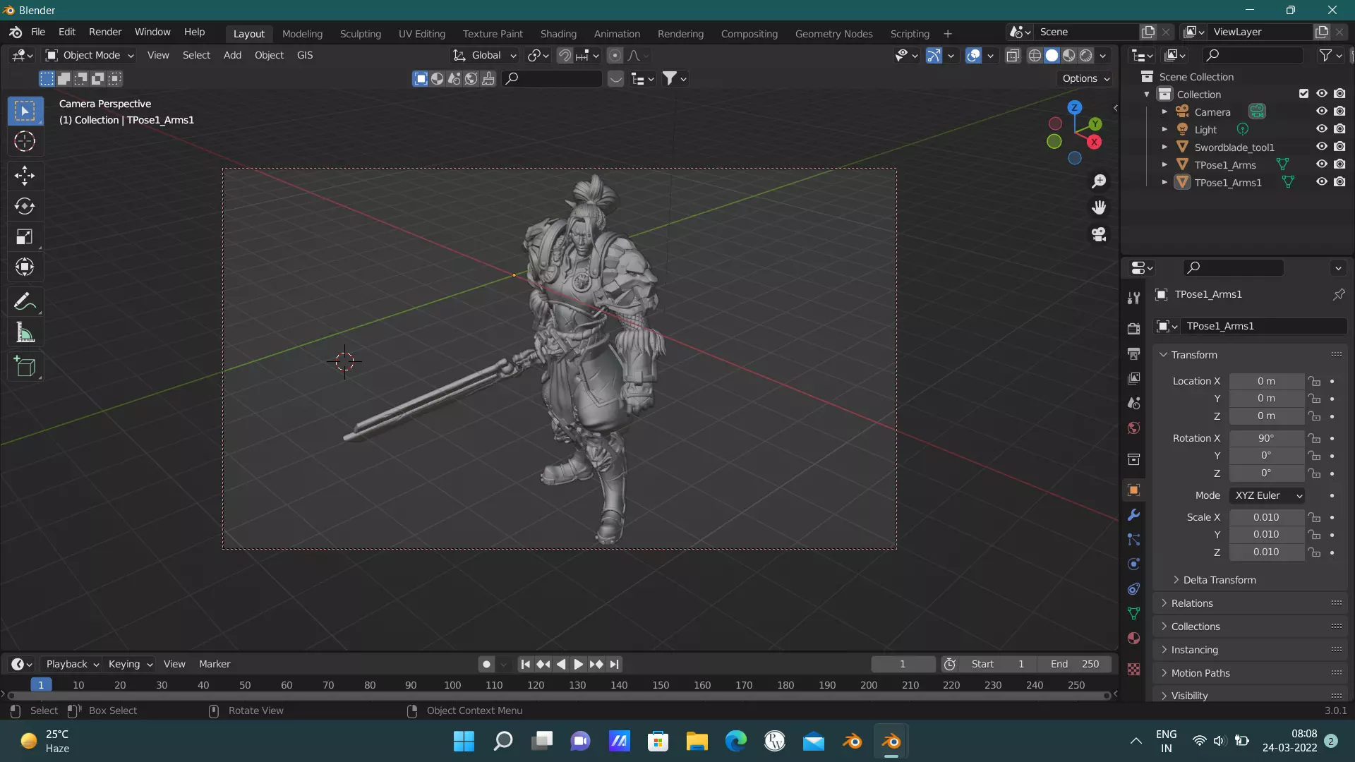 THE HYPER REALISTIC 3D SCULPTED MODEL OF A NINJA Free low-poly 3D model