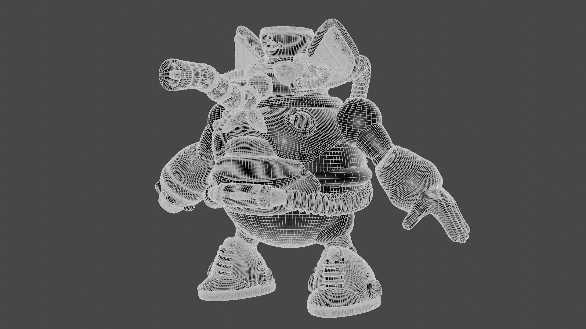 Summer Mammoth Low-poly 3D model_10