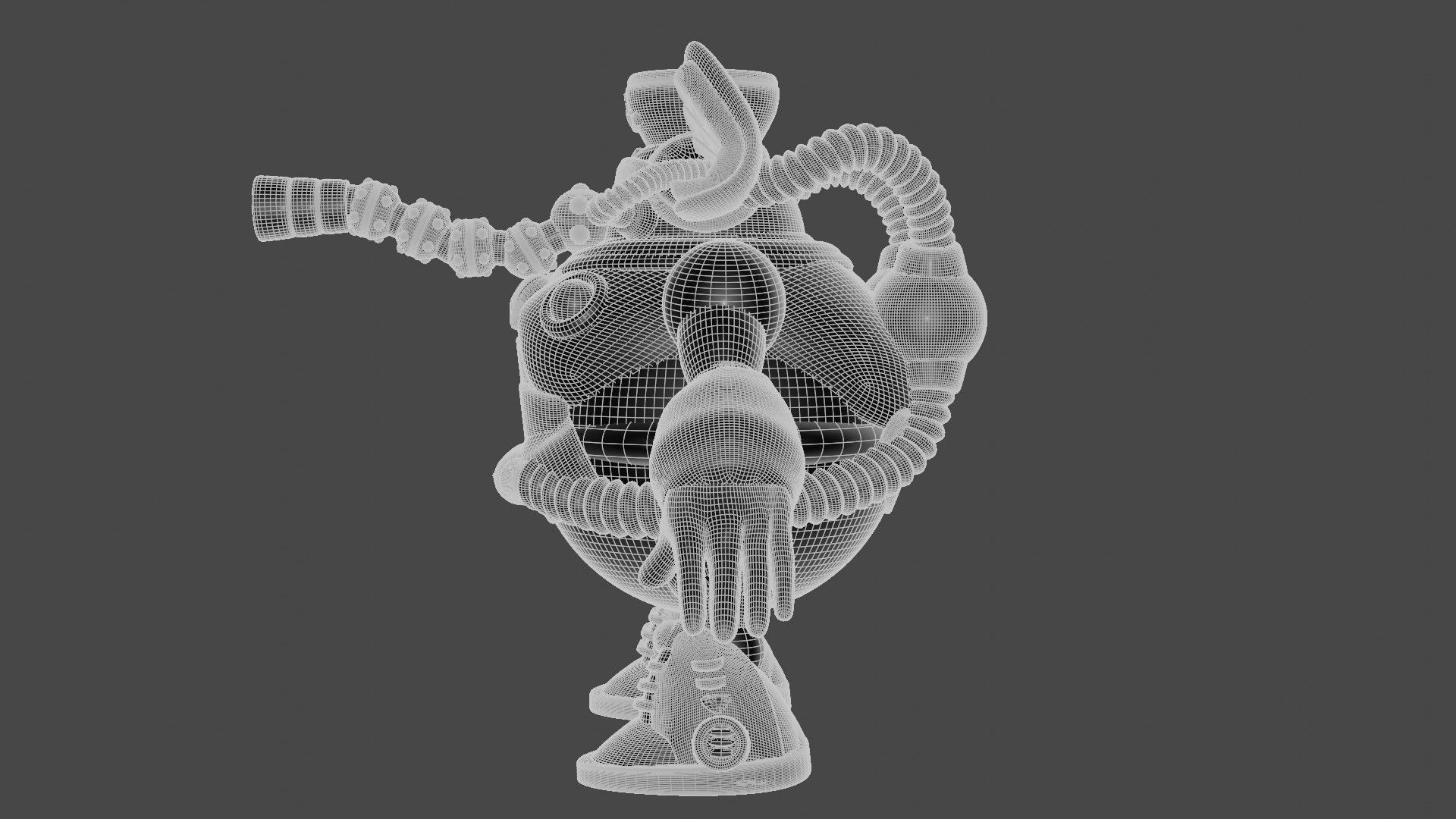 Summer Mammoth Low-poly 3D model_13