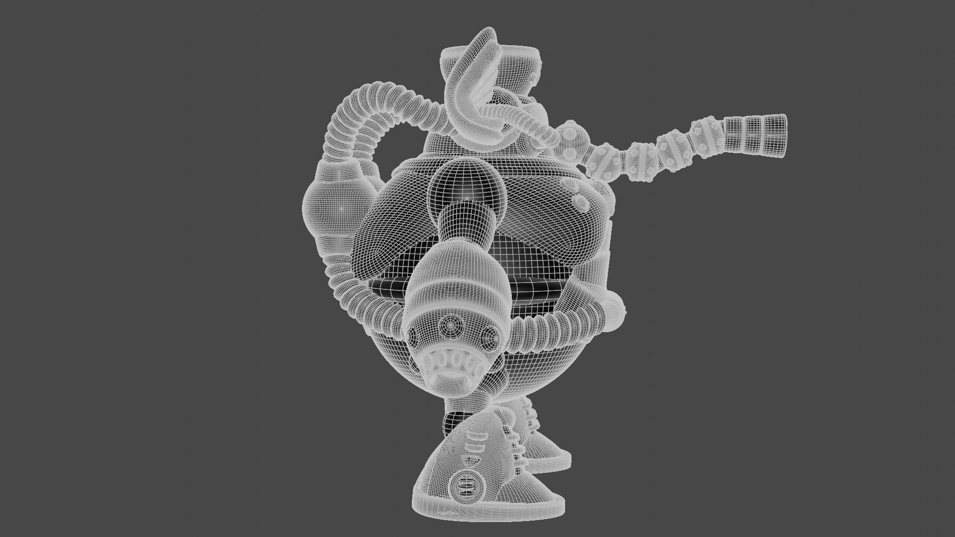 Summer Mammoth Low-poly 3D model_14