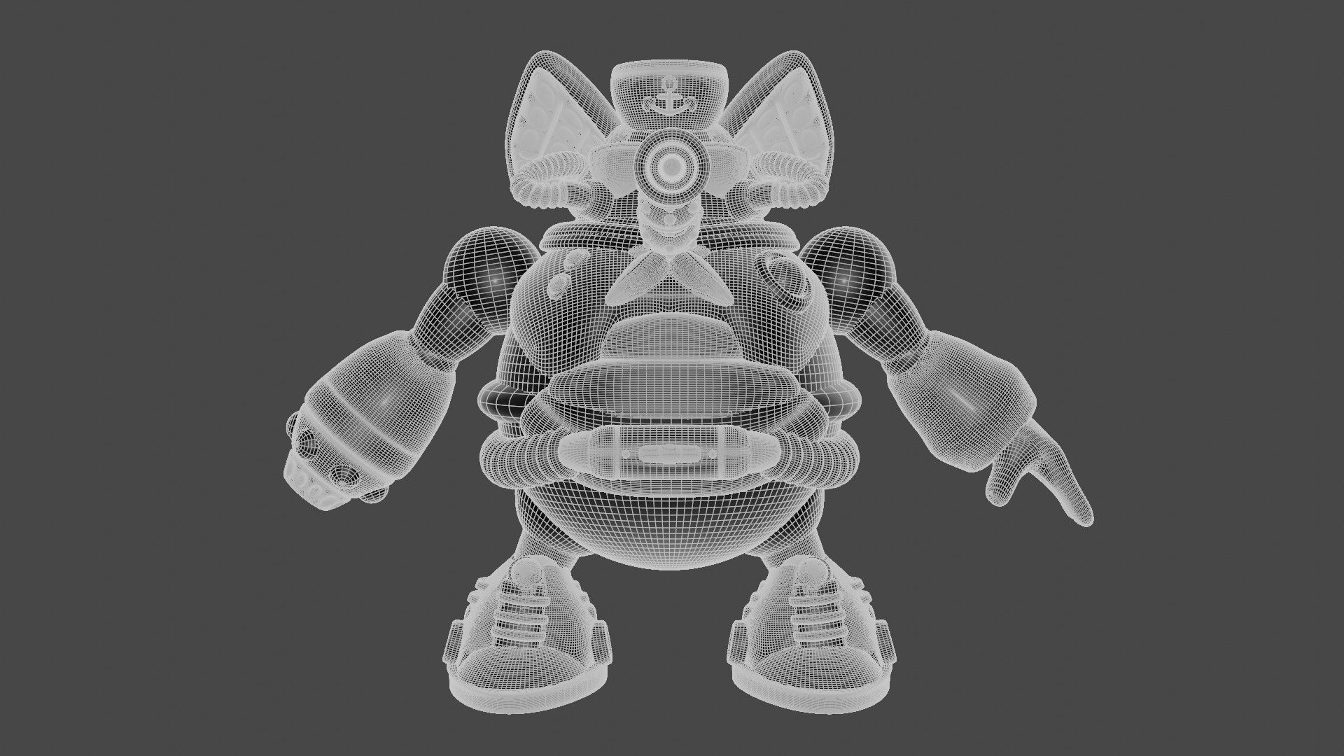 Summer Mammoth Low-poly 3D model_12