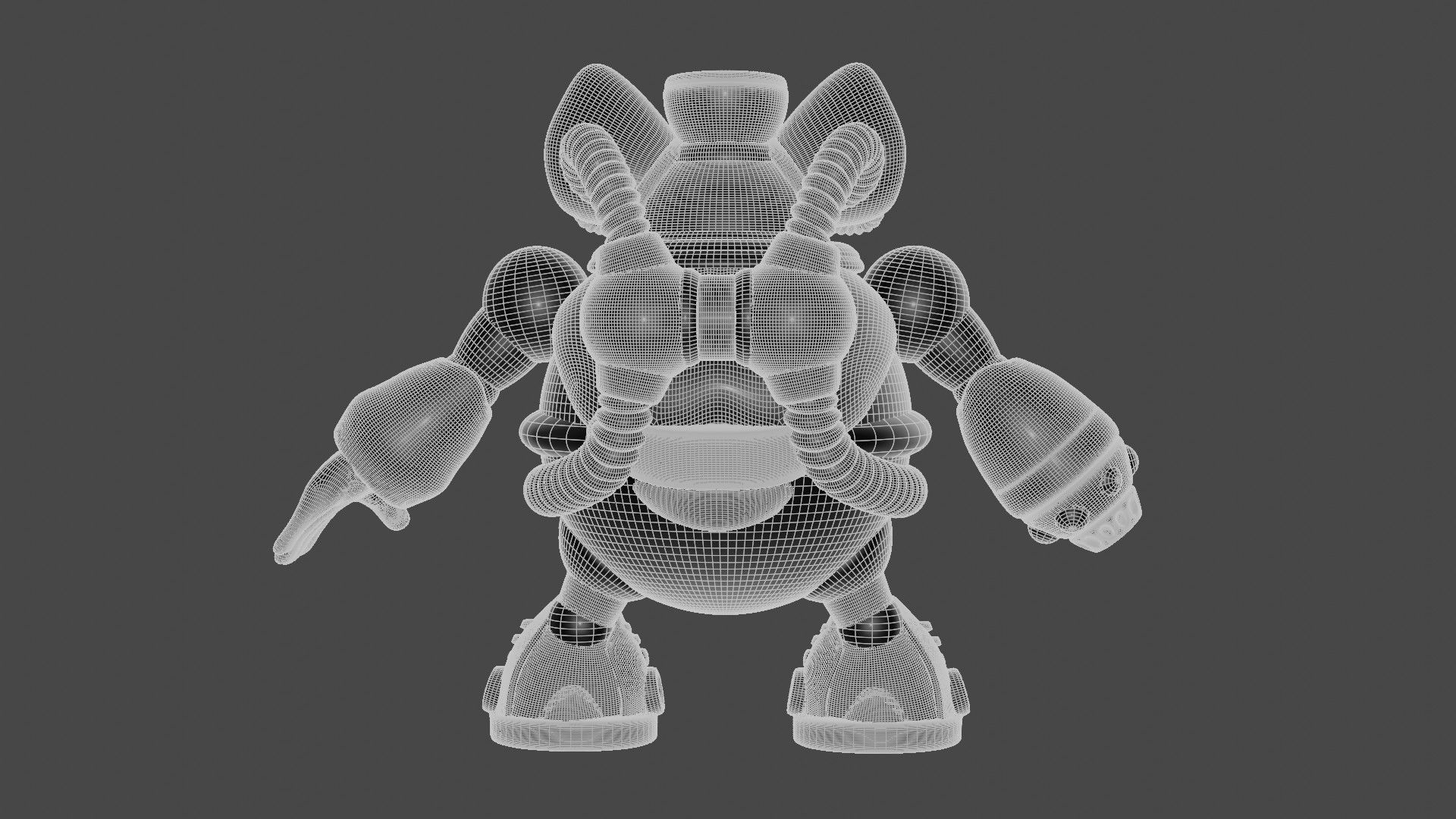 Summer Mammoth Low-poly 3D model_15