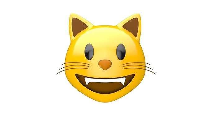 Apple Grinning Cat 3D model