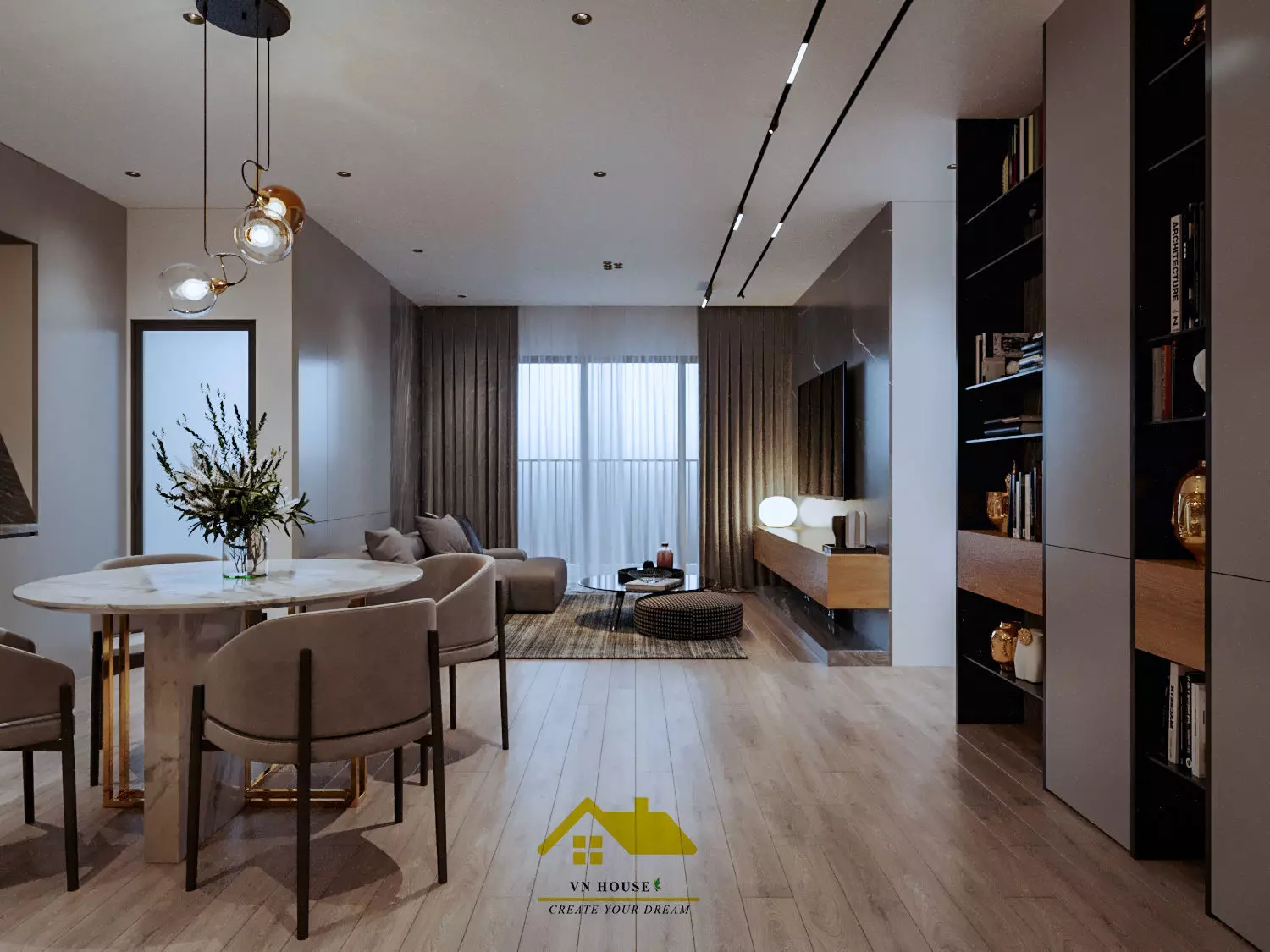 Living room 1- VN house Free 3D model