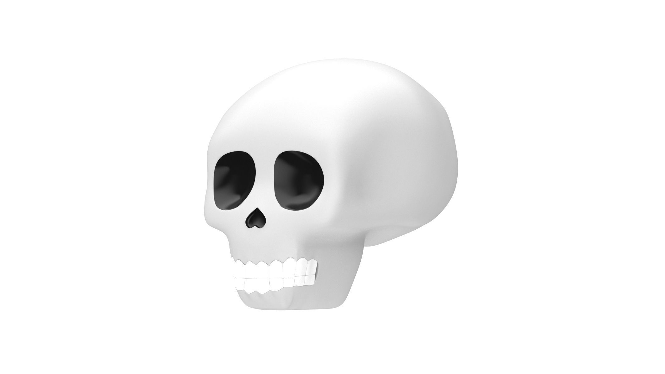 Apple Skull  3D model_2