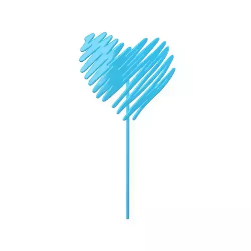 Heart Decorative Flag v1 003