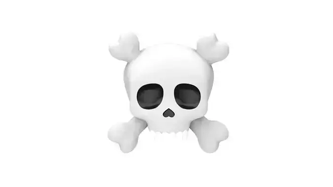 Apple Skull and Crossbones