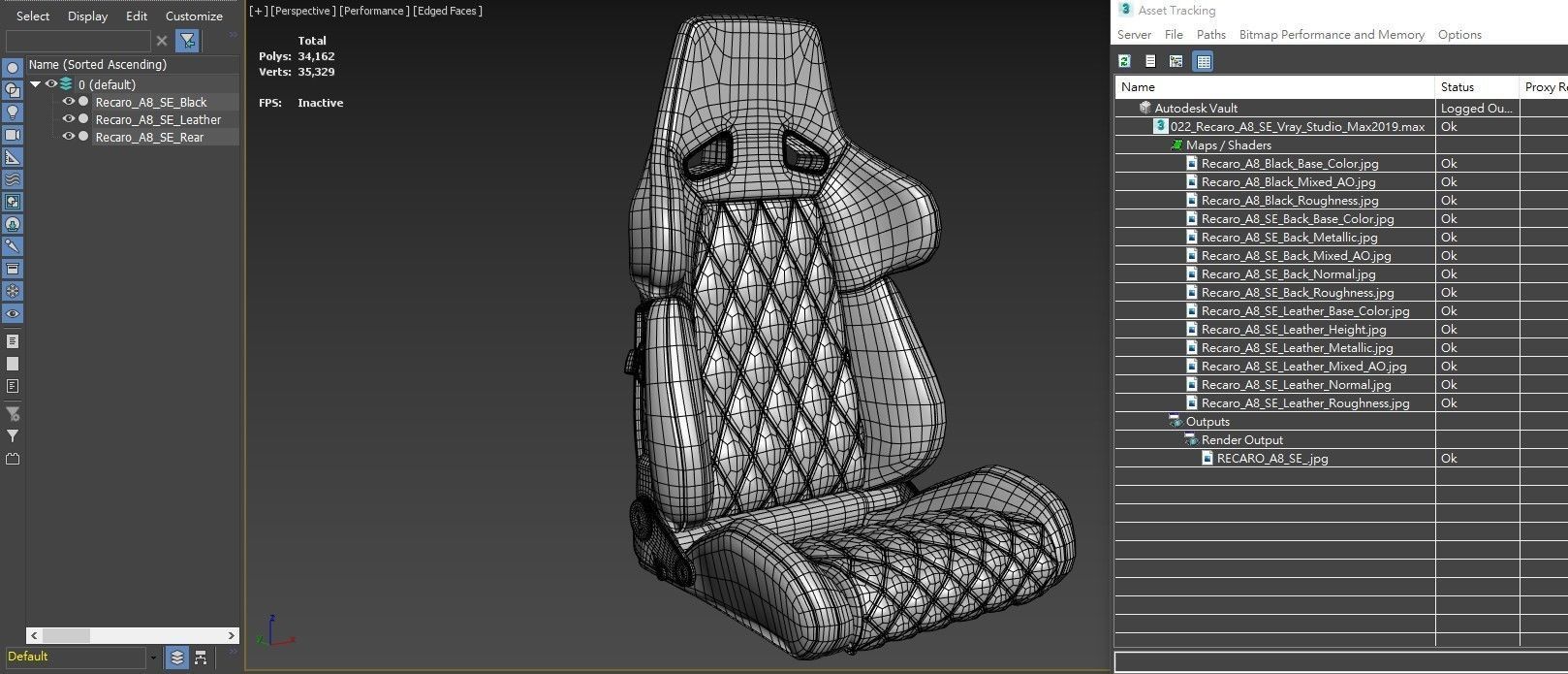 RECARO A8 Custom Edition Low-poly 3D model_24