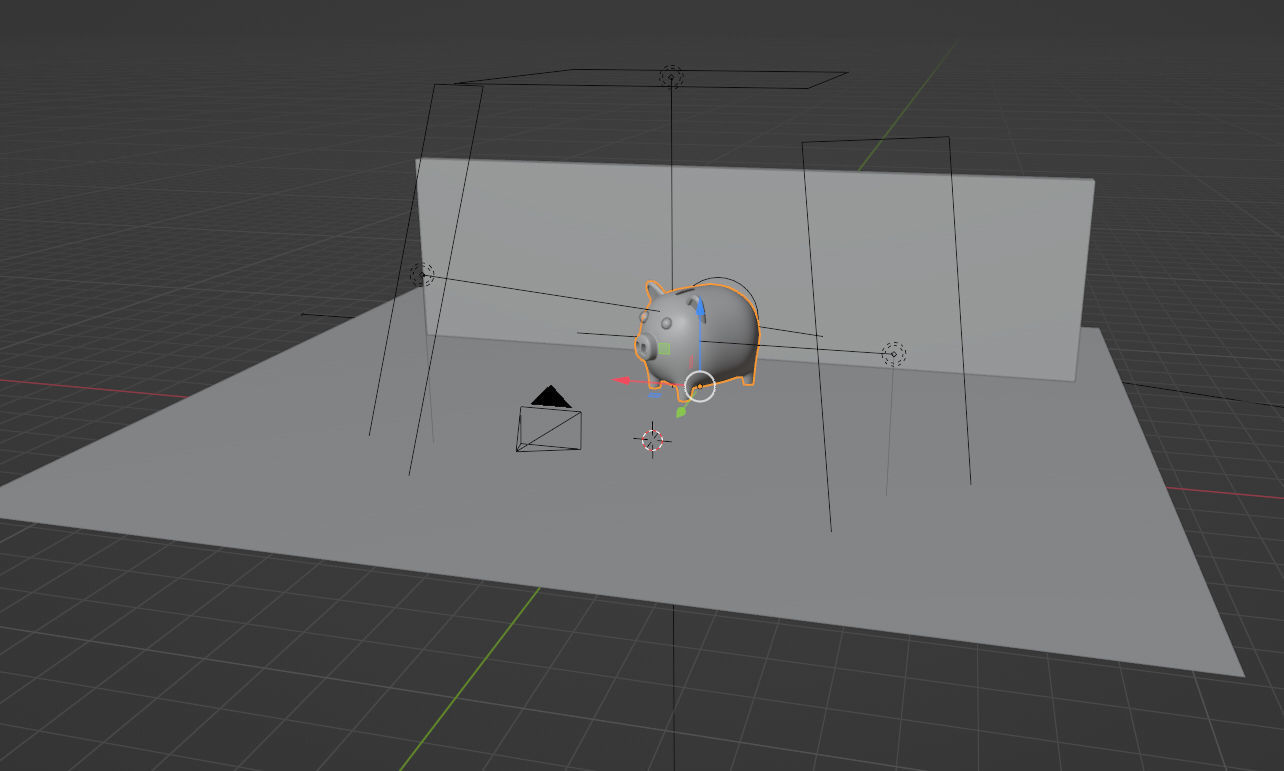 Gold Piggy Bank 3D model 3D model_11