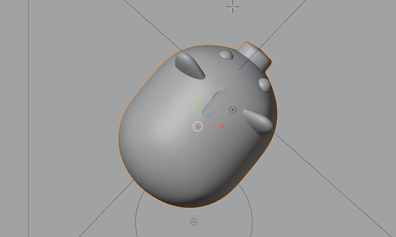 Gold Piggy Bank 3D model 3D model_6